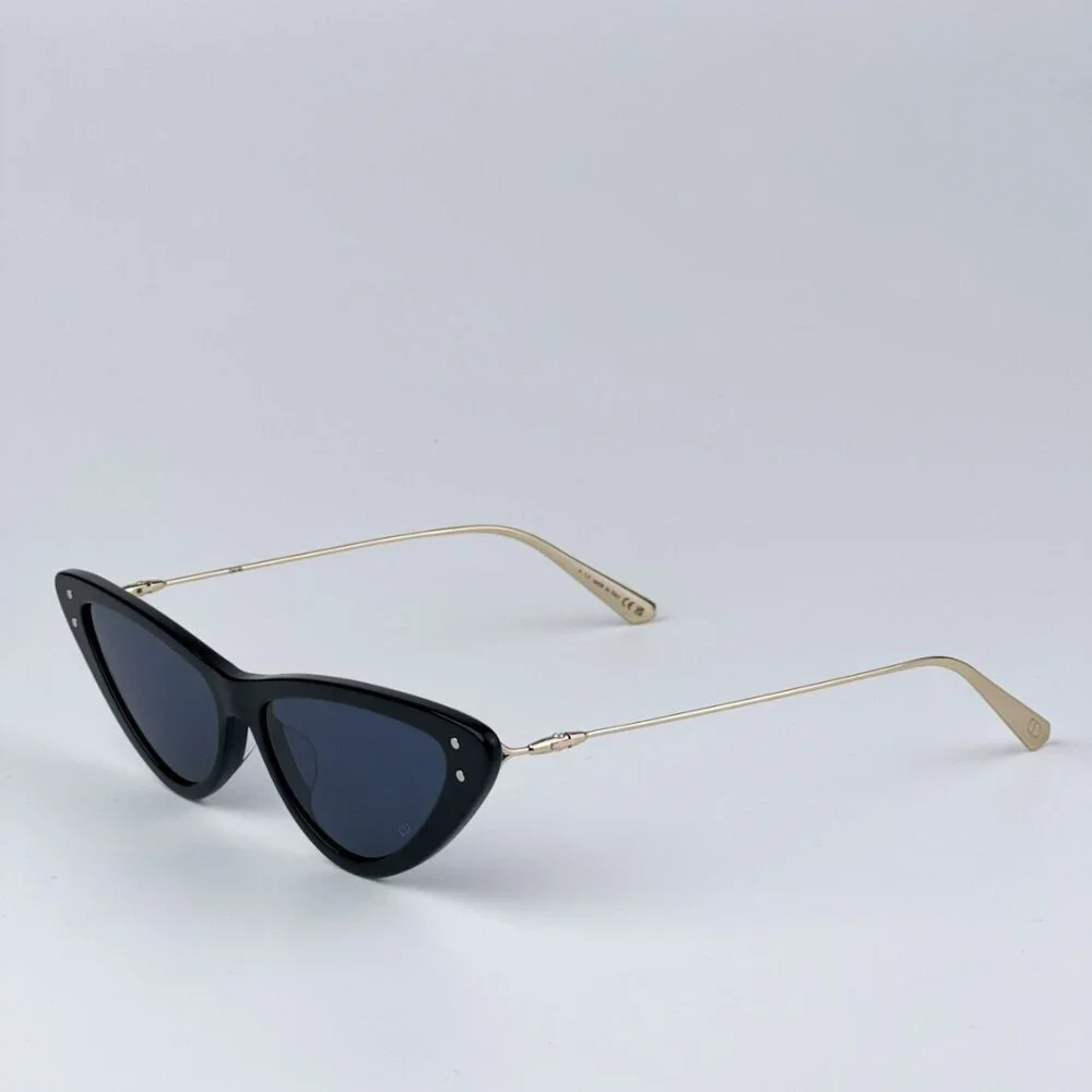 Dior MISSDIOR B4U CD40105U 01V 12B0 BRAND NEW Sunglasses Shiny Black Blue Unisex